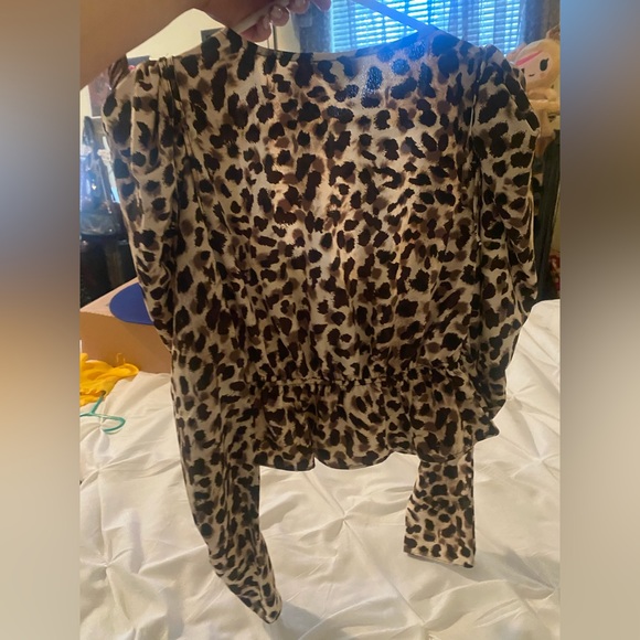 NWT Topshop Leopard Top Size US 6 - Picture 6 of 8